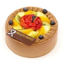 フレッシュフルーツ乗せ生チョコクリームショートケーキ 4号 12cm choco-4