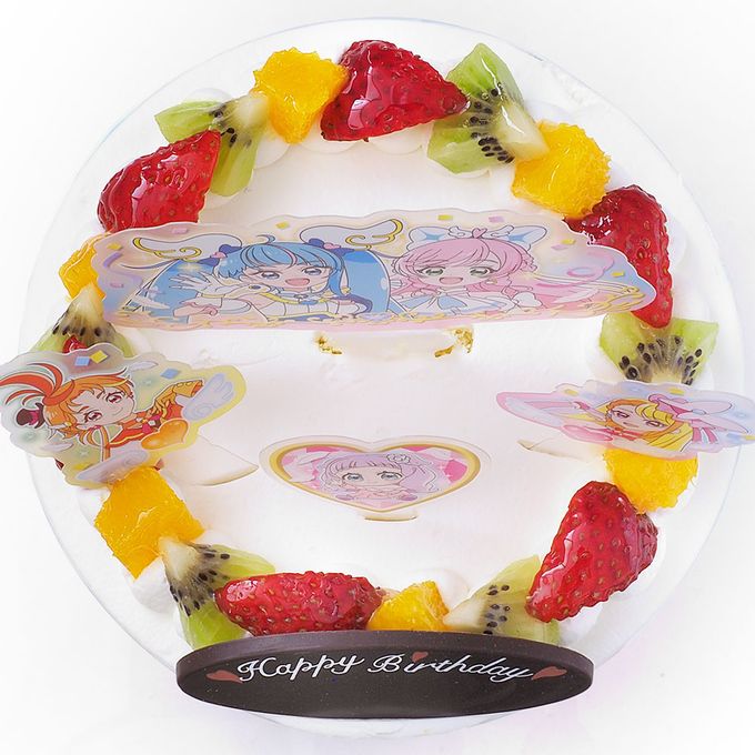 キャラデコパーティーケーキ ひろがるスカイ！プリキュア 生クリームショートケーキ 5号 15cm cd-prec-23-cream 6