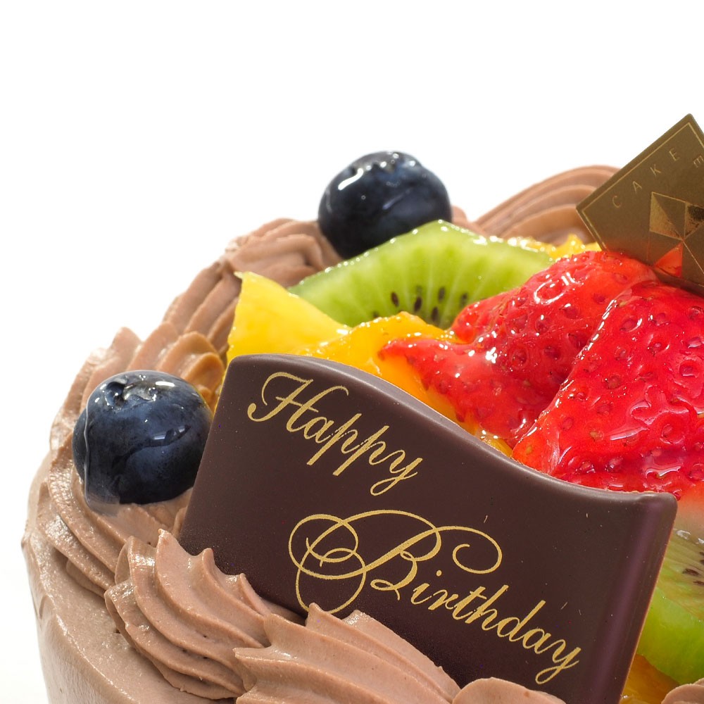 フレッシュフルーツ乗せ生チョコクリームショートケーキ 4号 12cm