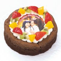 写真ケーキ ガトーショコラ チョコレートケーキ デコレーション 6号 18cm gateau-6-p2