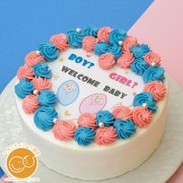 ジェンダーリビールケーキ 5号 15cm gender-reveal-5