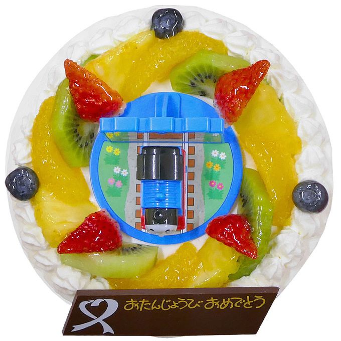 キャラデコお祝いケーキきかんしゃトーマス 生クリームショートケーキ 5号 15cm cd-thomas-cream 6
