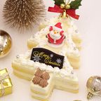 クリスマスケーキ ホワイトツリー 生クリーム 18×13cm whitetree-xmas クリスマス2024 1