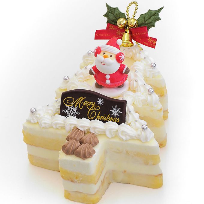 クリスマスケーキ ホワイトツリー 生クリーム 18×13cm whitetree-xmas クリスマス2024 2