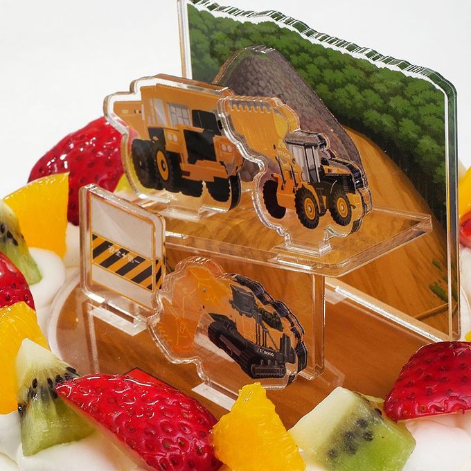 デコスタトミカはたらく車 生クリーム 5号 15cm ds-juki-cream-5 こどもの日2026 2