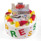 デコスタトミカ緊急車両 生クリーム 5号 15cm ds-emg-cream-5 こどもの日2026  1