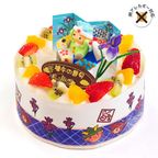 アレルギー対応 卵不使用 こどもの日ケーキ フレッシュ生クリームのデコレーションケーキ 6号 18cm cream-6-ko-noegg  1