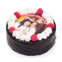 写真ケーキ ザッハトルテ チョコレートケーキ ラズベリーデコレーション 5号 15cm sachertorte-5-p2