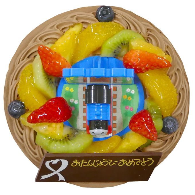 キャラデコお祝いケーキきかんしゃトーマス 生チョコクリームショートケーキ 5号 15cm cd-thomas-choco 6