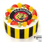 阪神タイガース承認タイガースケーキ フレッシュフルーツ三種デコレーション 生クリームショートケーキ 5号 15cm cream-5-tigers こどもの日2026 1