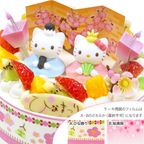 ひな祭りケーキ ハローキティ フレッシュ生クリームのデコレーションケーキ 6号 18cm cream-6-hina-hk ひな祭り2026 4