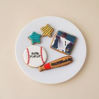 ★合計5枚/選べるから嬉しい★フォトクッキーセット(野球)