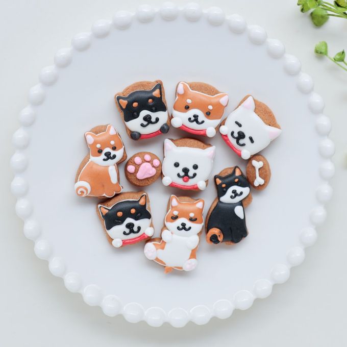 柴犬ver★カラフルで可愛い★アイシングクッキー＆ザクザククッキー缶 2