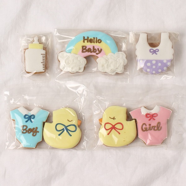 POPな色合い♪ジェンダーリビールアイシングクッキーセット（お菓子