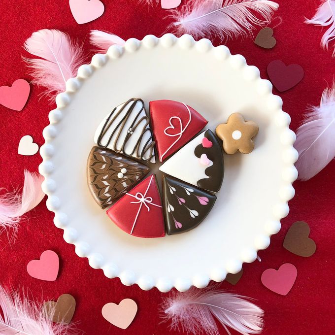 完売しました★バレンタイン缶★カラフルで可愛いアイシングクッキー＆ザクザククッキー 3