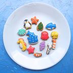 ※リボンラッピング付き【水族館DX ver】カラフルで可愛いアイシングクッキー缶 2