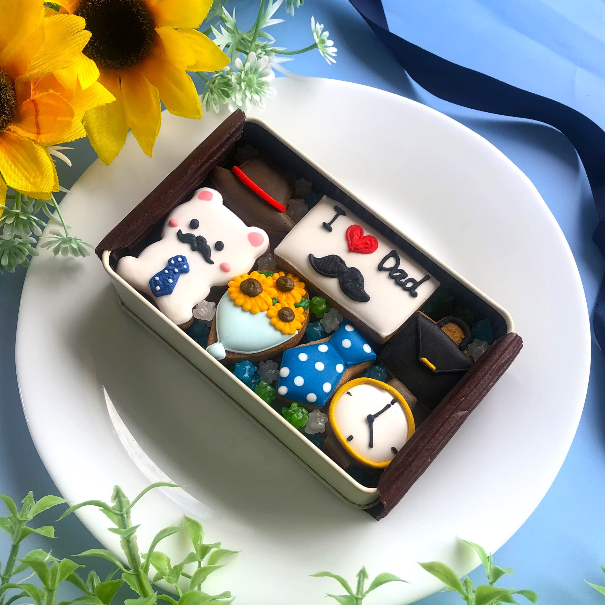 父の日缶【ラッピング済み】☆カラフルで可愛い☆アイシング