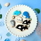 海獣ver★カラフルで可愛い★アイシングクッキー＆ザクザククッキー缶 2