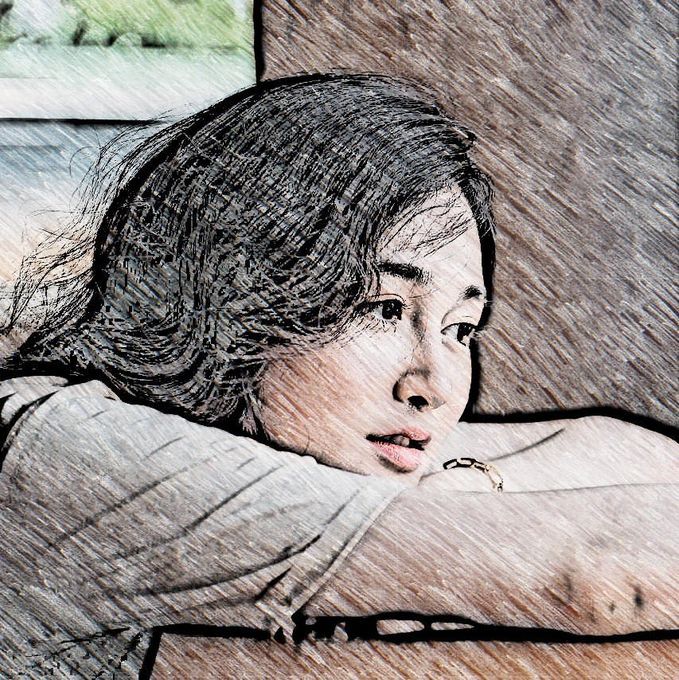 大型写真ケーキハート型 生クリーム 9号 【送られてきた画像を色鉛筆画に編集できます】27cm  2