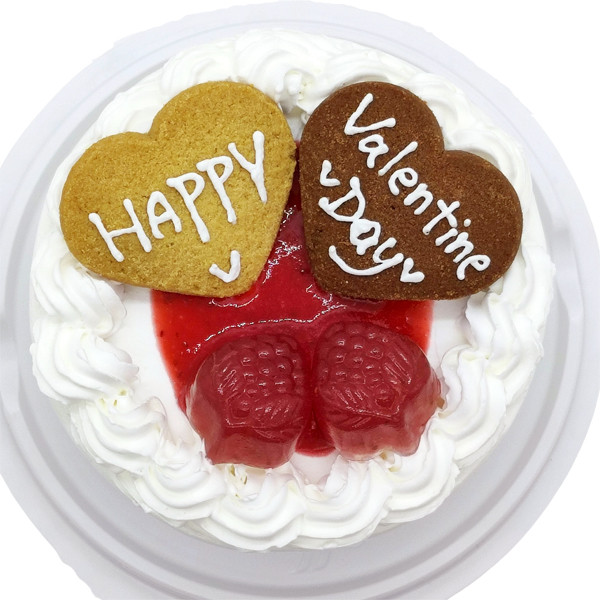 バレンタイン豆乳クリームのケーキ 3号 《ヴィーガンスイーツ・ヴィーガンケーキ》【卵・乳製品・小麦粉・ナッツ不使用】 2