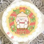 Xmasプリケーキ2022（リース）【特典缶バッジ付き】[ともだちはくま] 5号 15cm  1