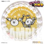【限定キラキラ缶バッジ付き】Xmasプリケーキ2025（パタパタ）【特典缶バッジ付き】[にゃんこ大戦争]5号 15cm 1