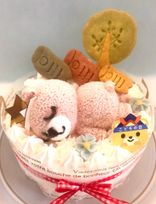 ★くまちゃんのこどもの日ケーキ★ぷぅのおひるね(白いふんわりデコ)４号