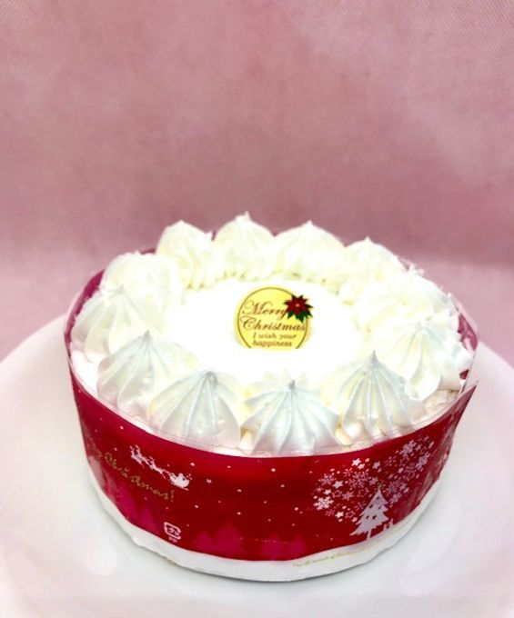 ★サンタさんへ★ 米粉の白いクリスマス 4号 (12cm)[卵、乳、小麦不使用]クリスマス2025 2