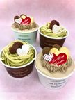 和栗のモンブランと米粉のふんわりショコラのValentineカップケーキセット(４個)【卵、乳、小麦不使用】バレンタイン2026 1