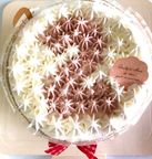 卵、乳、小麦除去 米粉の白いナンバーケーキ（ご希望のナンバーでおつくりいたします） 6号 9