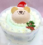 ★くまサンタのハッピ－クリスマス♪★ 米粉の白4号 (12cm)[卵、乳、小麦、アーモンド不使用]クリスマス2026 5