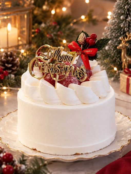 クリスマスいちごのデコレーションケーキ 4号 12cm クリスマス2026 1