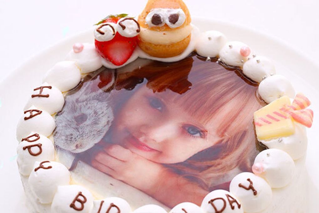 お祝いのケーキに写真を添えて(^O^)／ フォト 写真 ケーキ 3号 6
