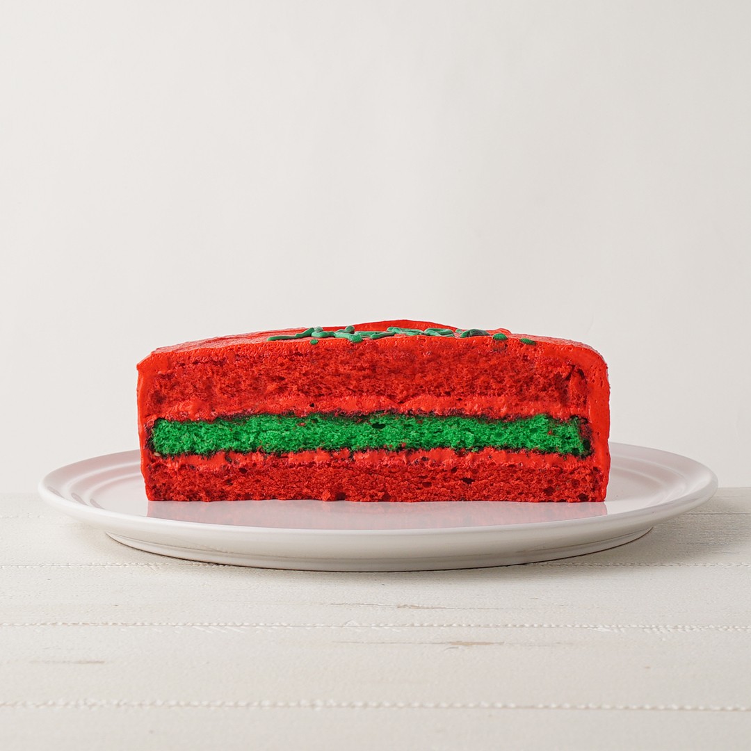 2色から選べる！中までカラフルクリスマスセンイルケーキ 4号