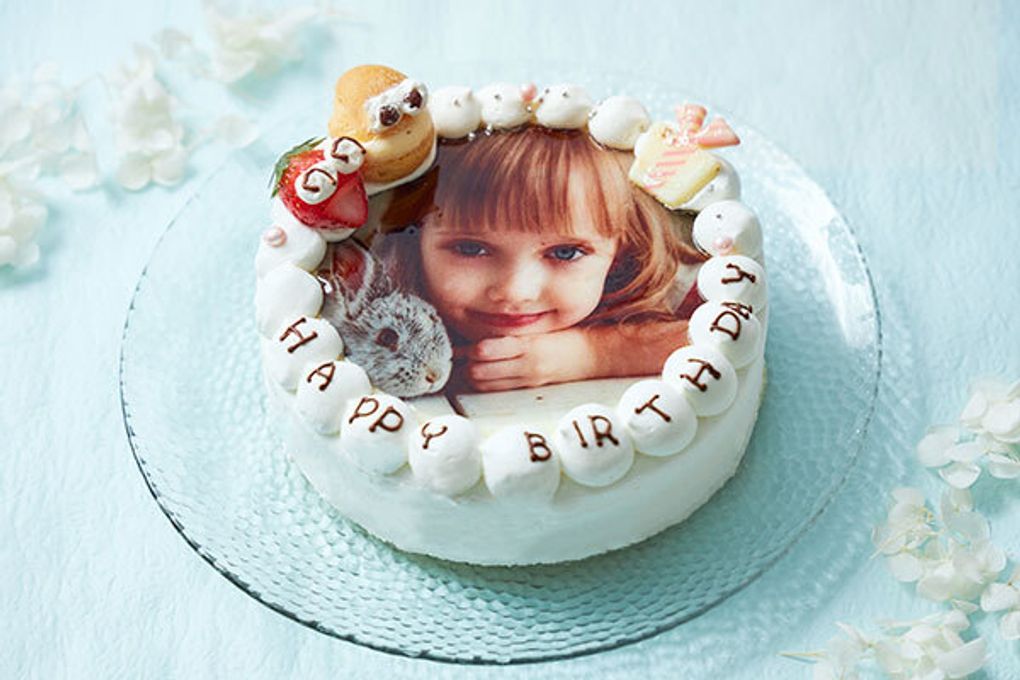 お祝いのケーキに写真を添えて(^O^)／ フォト 写真 ケーキ 3号 1