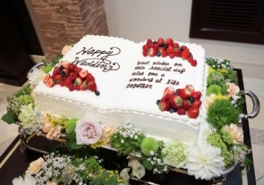 35名分 30×20? 誓約書ウェディングケーキ ：NO3（株式会社Cake.jp