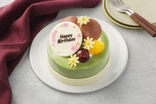 ホワイトチョコと小豆の抹茶金時風ケーキ ガトー抹茶 4号 12cm
