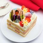 写真ケーキ プレミアムショートケーキ 3号 9cmx9cm 1
