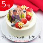 写真ケーキ プレミアムショートケーキ 5号 15cm 2