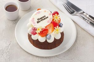 しっとりスフレチョコとふわふわバニラ生クリーム ガトーショコラ 6号 18cm