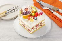 写真ケーキ フルーツいっぱいショート 3号 8cm×9cm 1