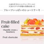 写真ケーキ フルーツいっぱいショート 3号 8cm×9cm 2