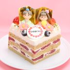 ひな祭りショートケーキ 3号 9cmx9cm ひな祭り2026 1