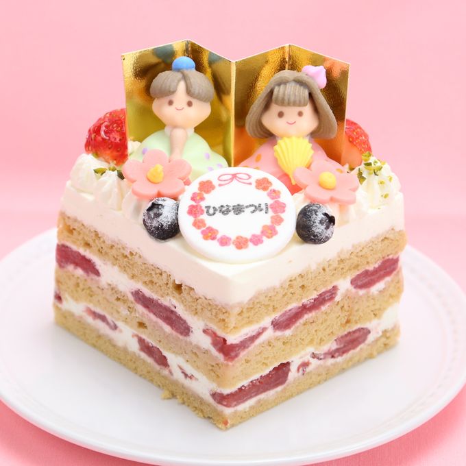 ひな祭りショートケーキ 3号 9cmx9cm ひな祭り2026 1