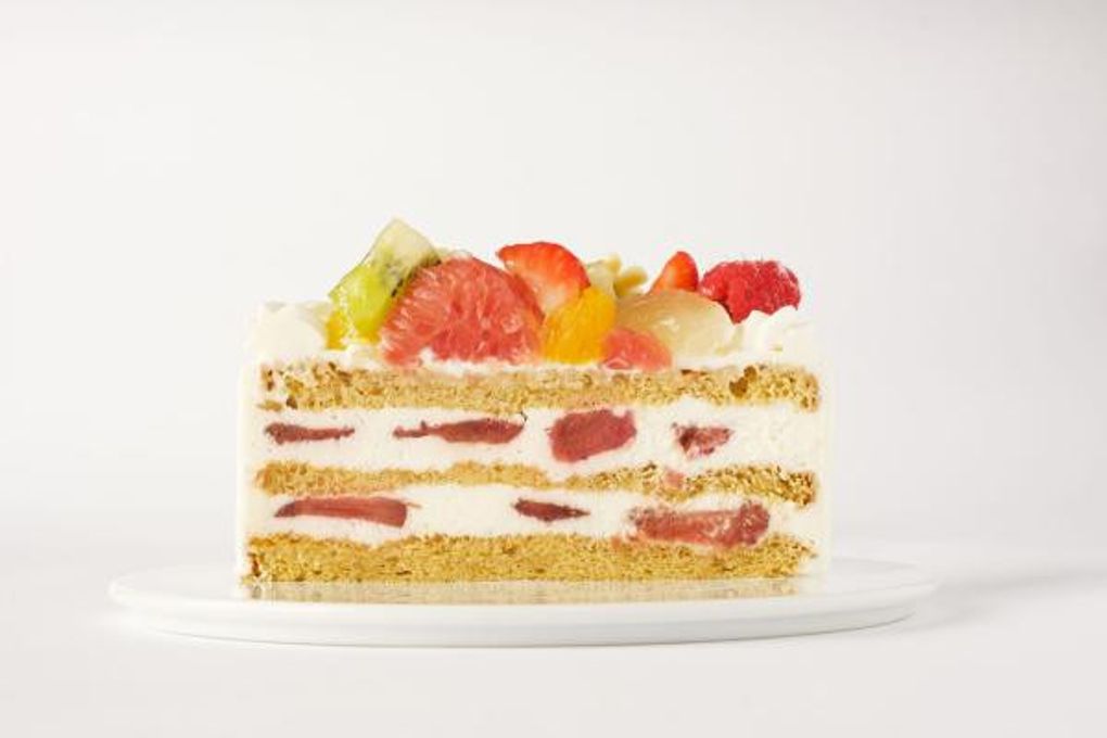 写真ケーキ フルーツいっぱいショート 4号 12cm 10