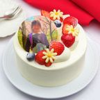 写真ケーキ プレミアムショートケーキ 5号 15cm 1