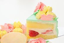 お花畑デコレーション バタークリームケーキ 6号 18cm 4