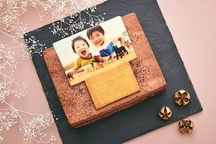 低糖質ケーキ 砂糖不使用！ 写真ケーキ ムースショコラ 13.5×11cm 4.5号  2