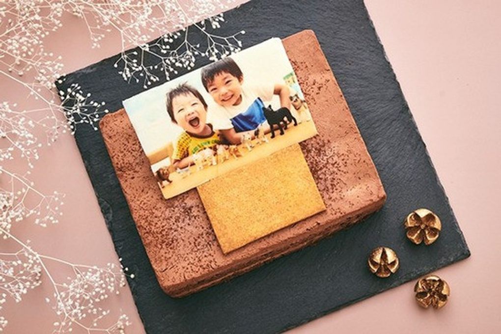 低糖質ケーキ 砂糖不使用！ 写真ケーキ ムースショコラ 13.5×11cm 4.5号  2