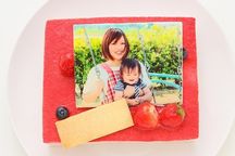低糖質ケーキ 写真ケーキ 苺ココナッツ 17×13.5cm 5.5号 3